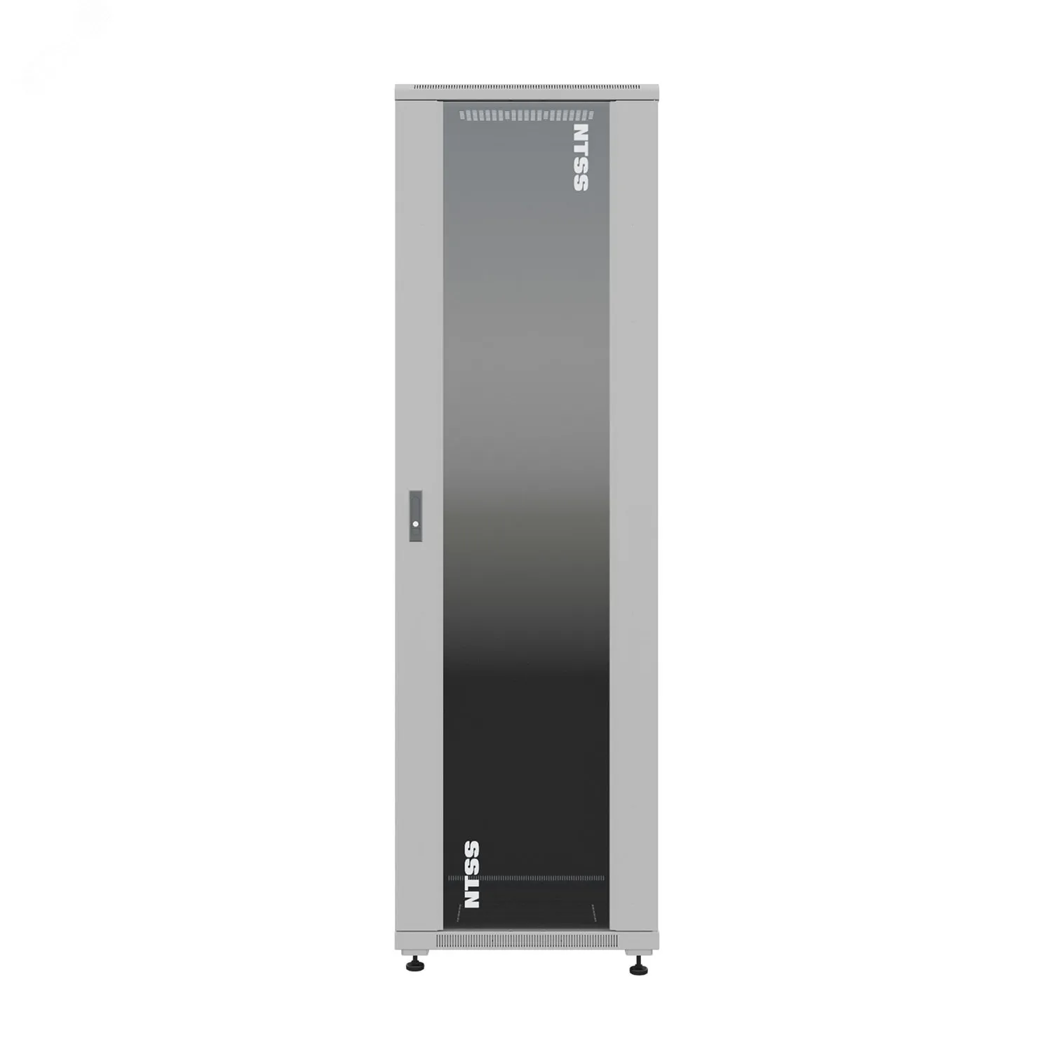 Шкаф напольный универсальный серверный R 22U 600х600мм. 4 профиля 19. двери стекло и сплошная металл. боковые стенки съемные. регулируемые опоры. разобранный. серый RAL 7035