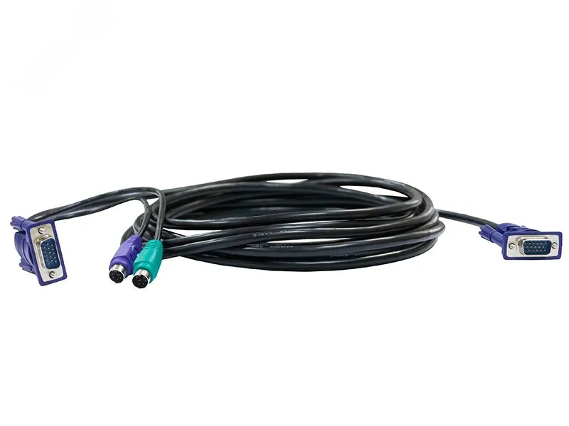 Кабель KVM длиной 1,2 м с разъемами VGA и PS/2 d-link 117346