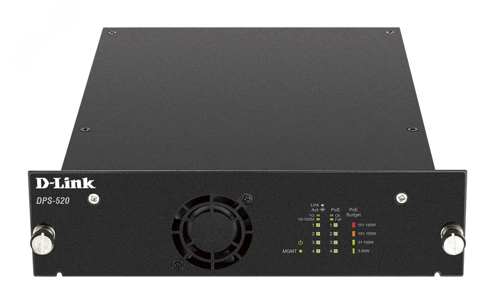 Источник питания резервный с поддержкой PoE для коммутаторов d-link dps-520/a1a
