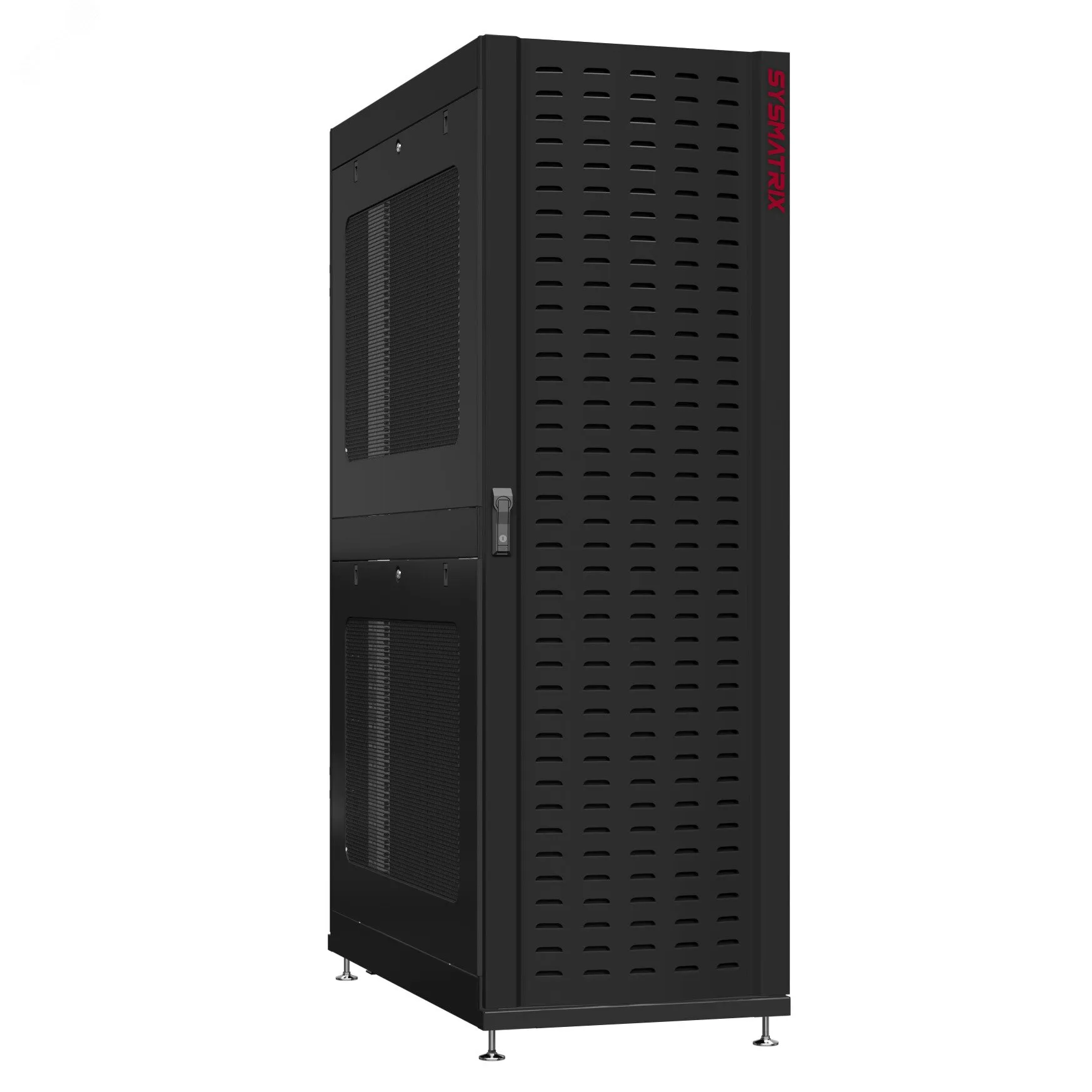 Шкаф серверный 24U 600х1070 передняя дверь: протект IP41. задняя дверь: одностворчатая глухой металл IP51. боковые панели: перфорированные. цвет: черный RAL9005