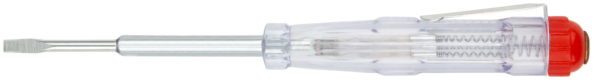 Отвертка индикаторная, белая ручка 100 - 500 В, 140 мм fit 56503
