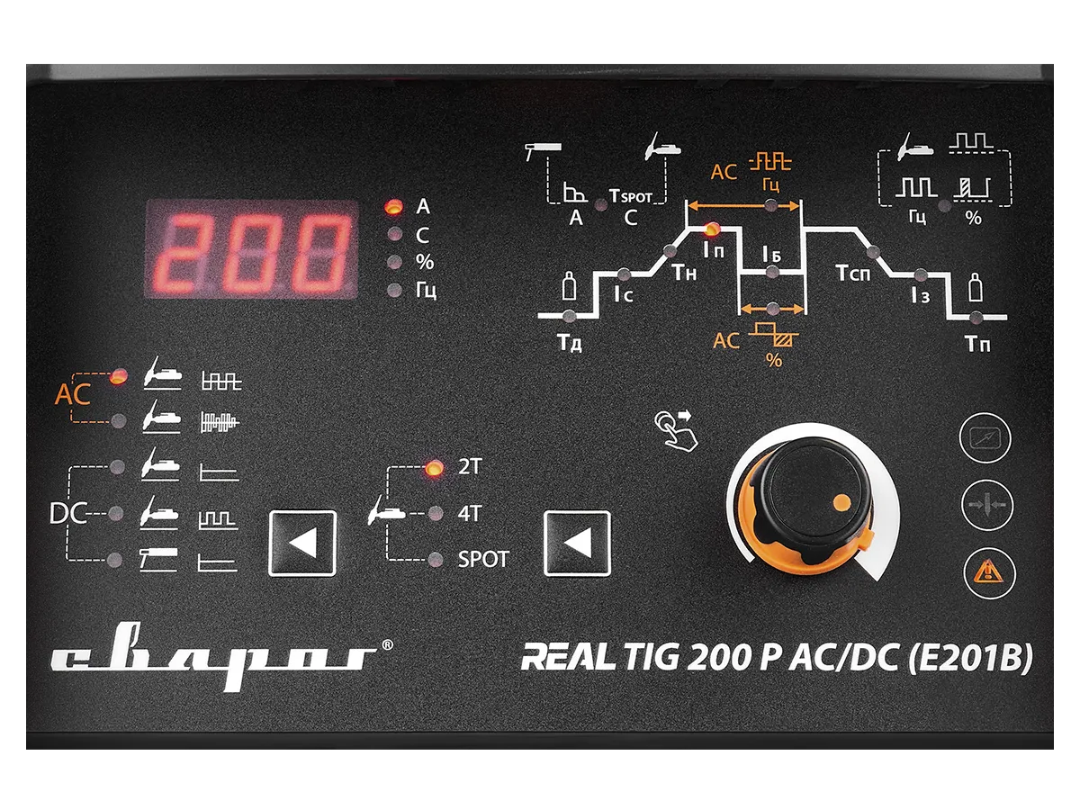 Инвертор сварочный TIG 200 P AC/DC ''REAL'' (E201B) НАКС РФ