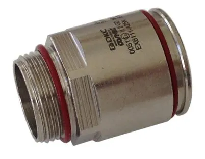 Взрывозащищенная Ex e муфта труба-коробка. DT 16 мм. M16x1,5.Нержавеющая сталь AISI 316L. IP66/67