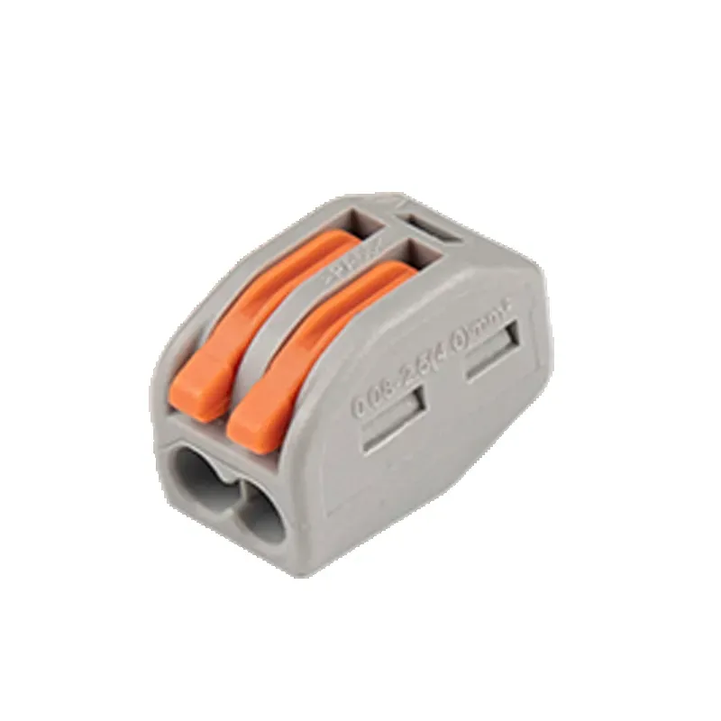 Клеммы монтажные многоразовые PTC-2P 222-412 450V 32A 0,08-2,5(4.0)mm2 , 2 отверстия, серые 10 шт. Jazzway 5050709