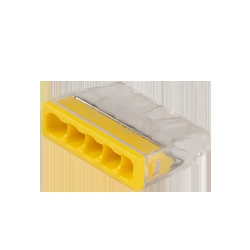 Клеммы монтажные PTC-5P 2273-205 450V 32A 0,14-4.0mm2 , 5 отверстий, прозрачные,/ 50 шт. Jazzway 5051065