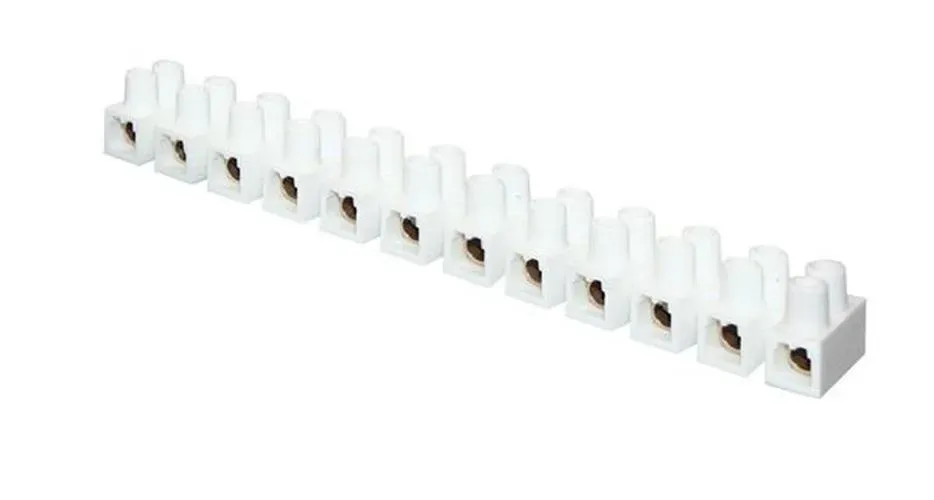 Колодка клеммная полистрол белая 2,5-16 (25) мм2 60А 12 секций EKF plc-kk-25-60-ps-w