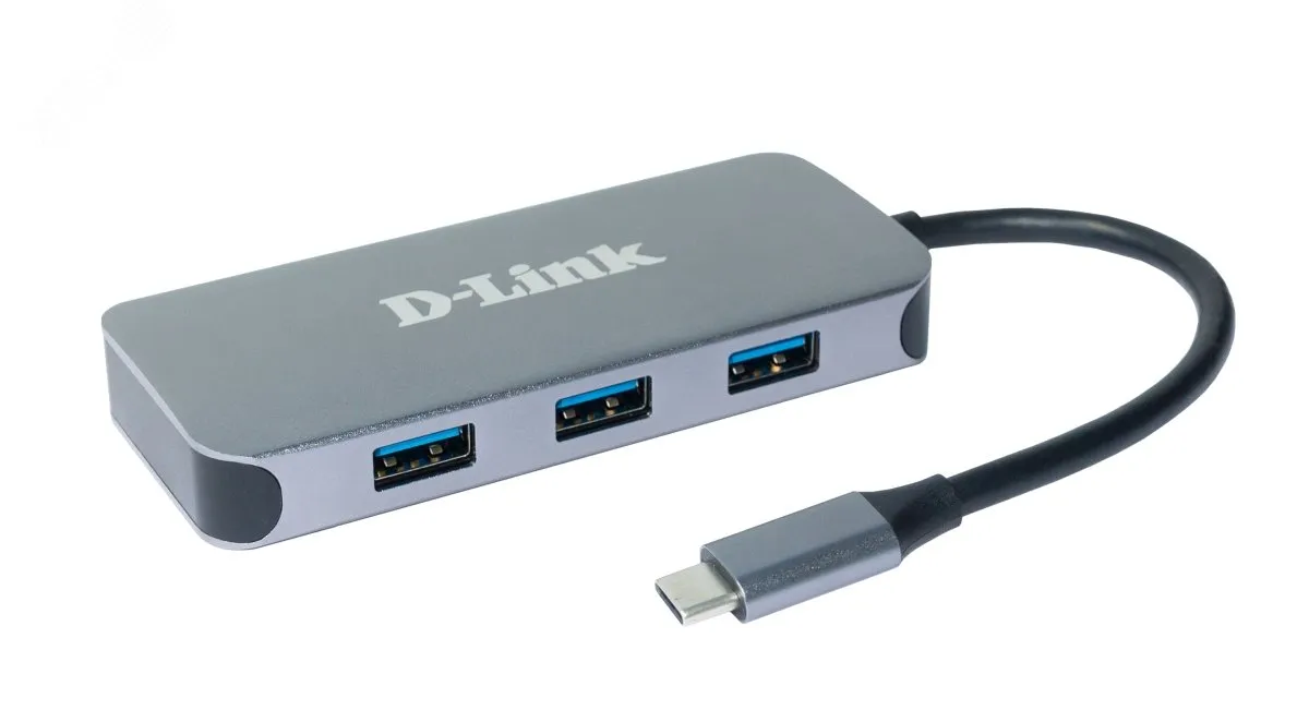 Разветвитель USB 1хUSB Type-C, 3хUSB Type-A, 1хUSB Type-C/PD 3.0, 1хHDMI, 1хRJ45 d-link 135515