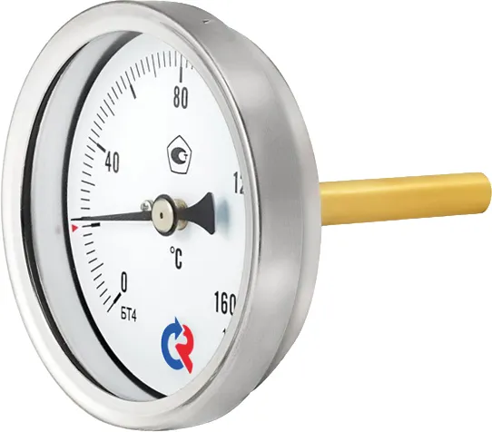 Термометр биметаллический осевой БТ-41.211 -40-60C1/2' 100 кл.1.5