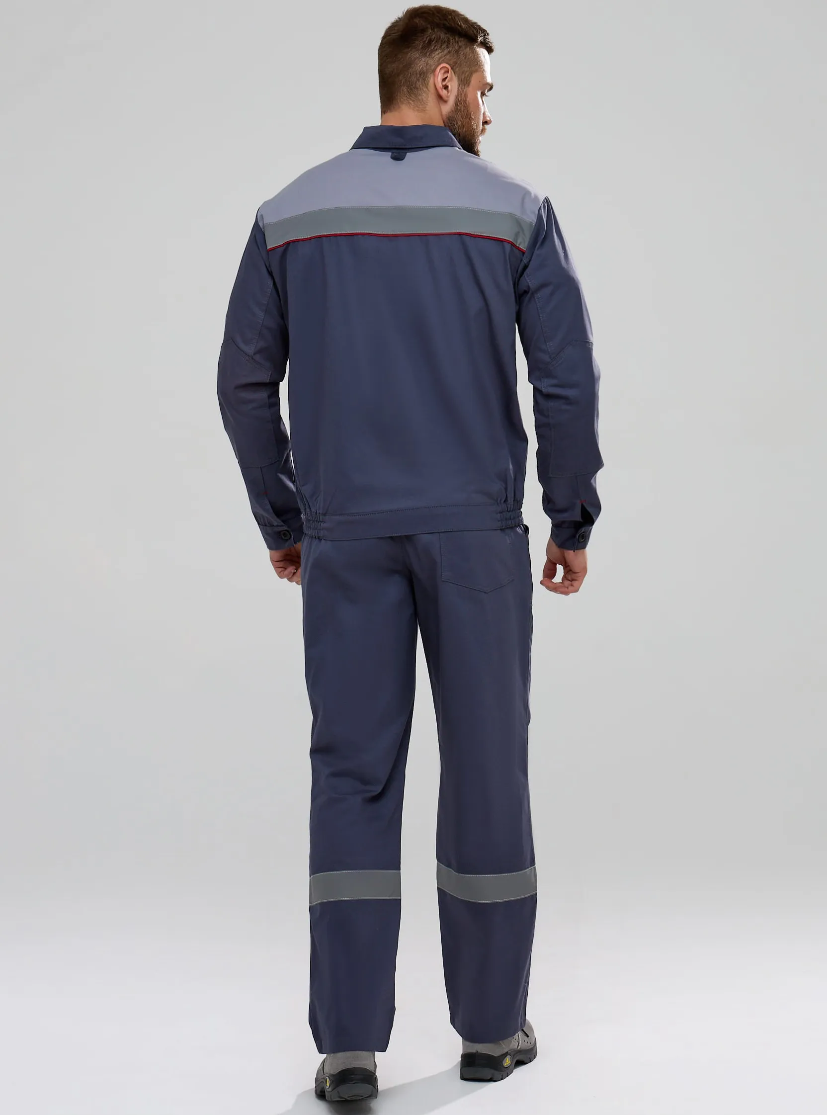 Костюм Флагман-Фаворит-1 СОП IMP (тк.Саржа,250) брюки, т.серый/св.серый, р. 44-46/170-176
