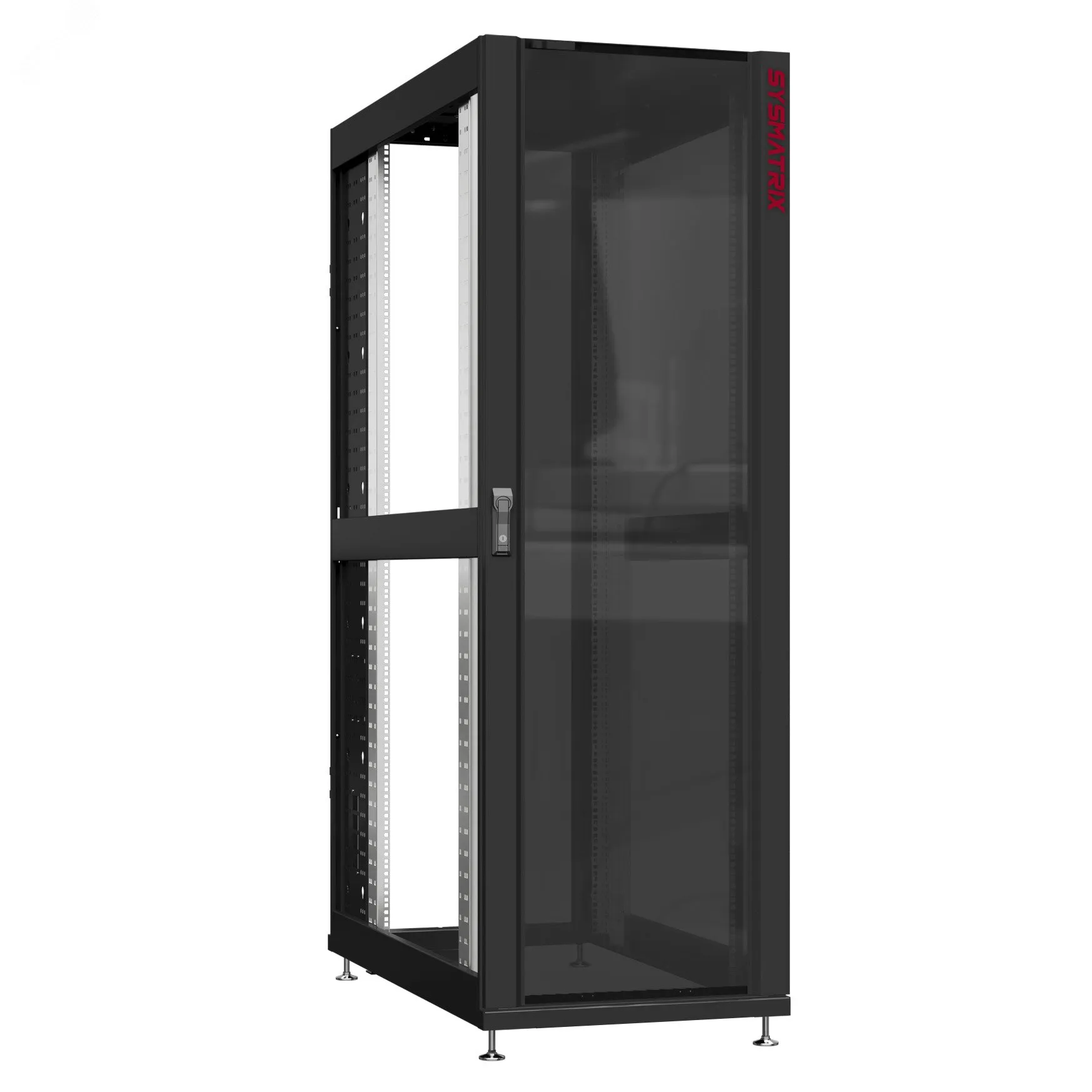 Шкаф серверный 45U 800х1200 передняя дверь: стекло IP41. задняя дверь: без. боковые панели: без. цвет: черный RAL9005