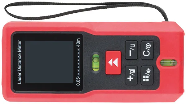 Дальномер лазерный расчет площади/объема LCD дисплей 40 м fit 18677
