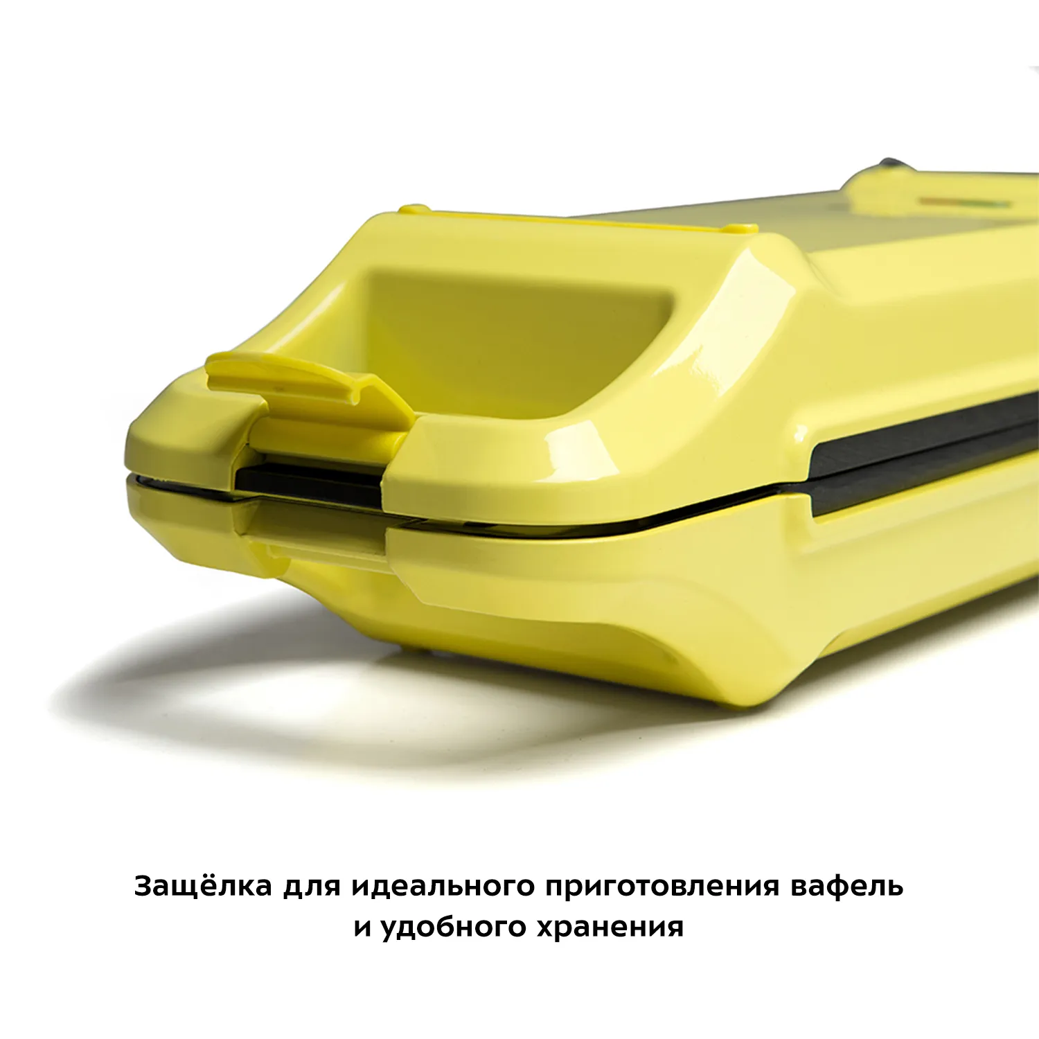 Вафельница KT-1611-1, мощность 640 Вт, цвет желтый