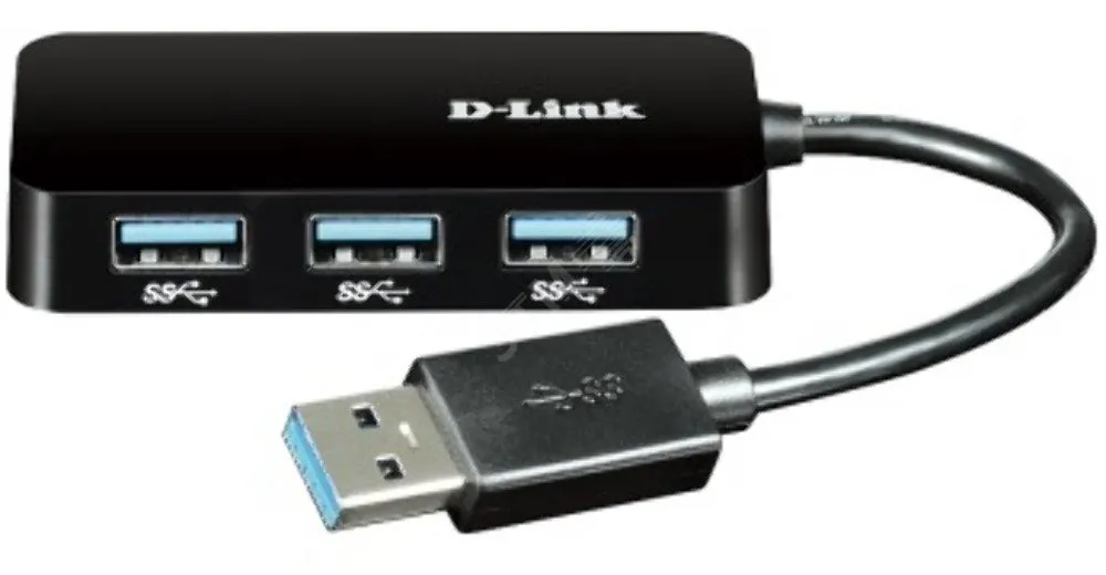 Адаптер 4-портовый USB 3,0 d-link dub-1341/a1b