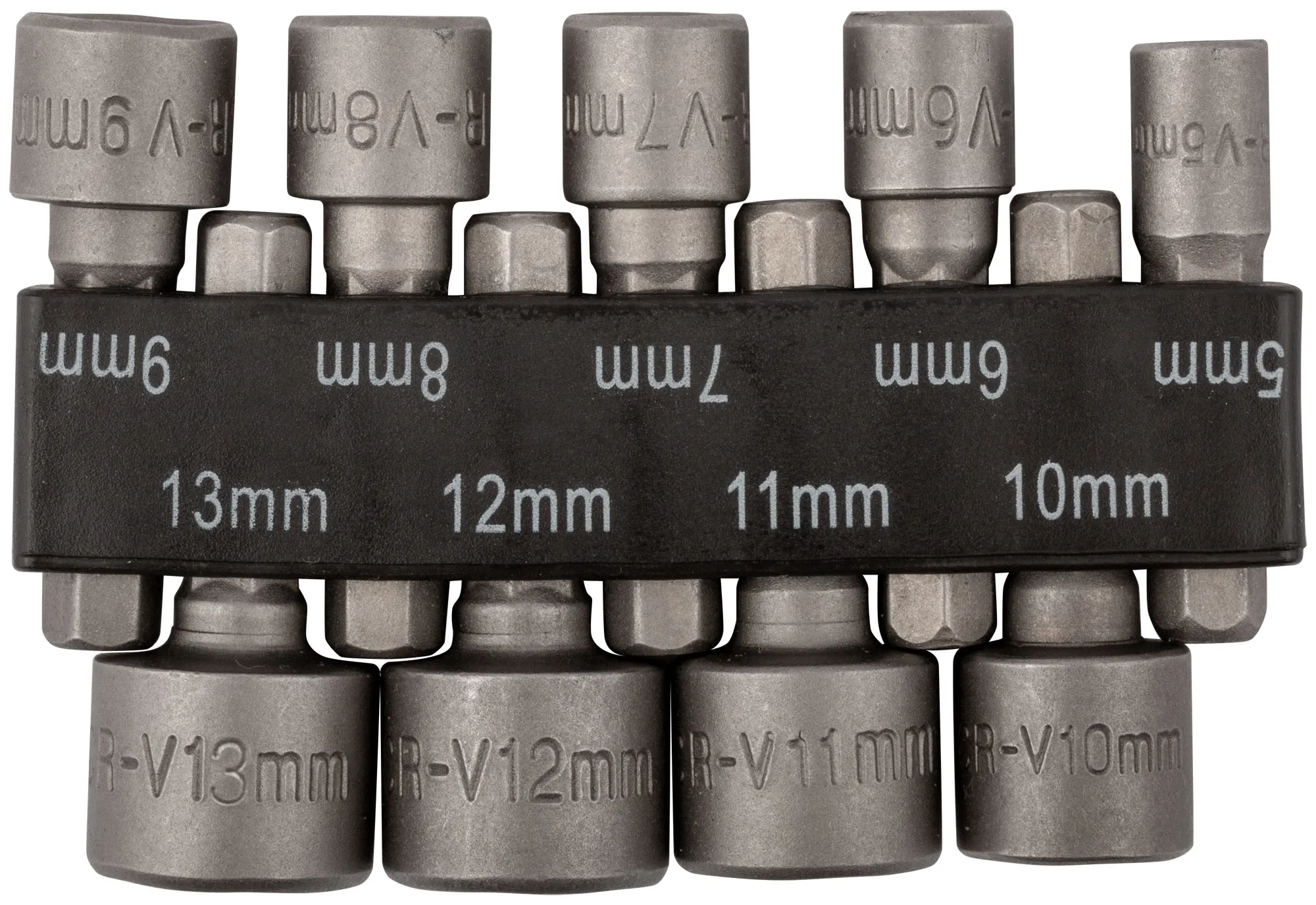 Набор усиленных головок CrV 9 шт (5-13 мм) fit 57915