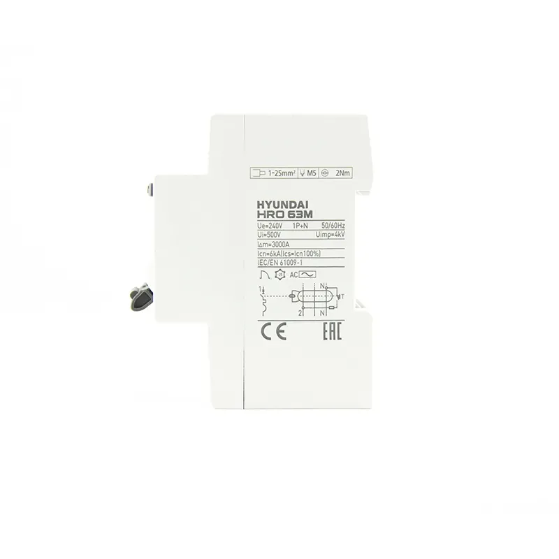 Дифференциальный автомат HRO63M 1NG5C0000C 00050G 1 полюс + нейтр., 50A ток, к.з. 6kA,100mA (STANDARD)