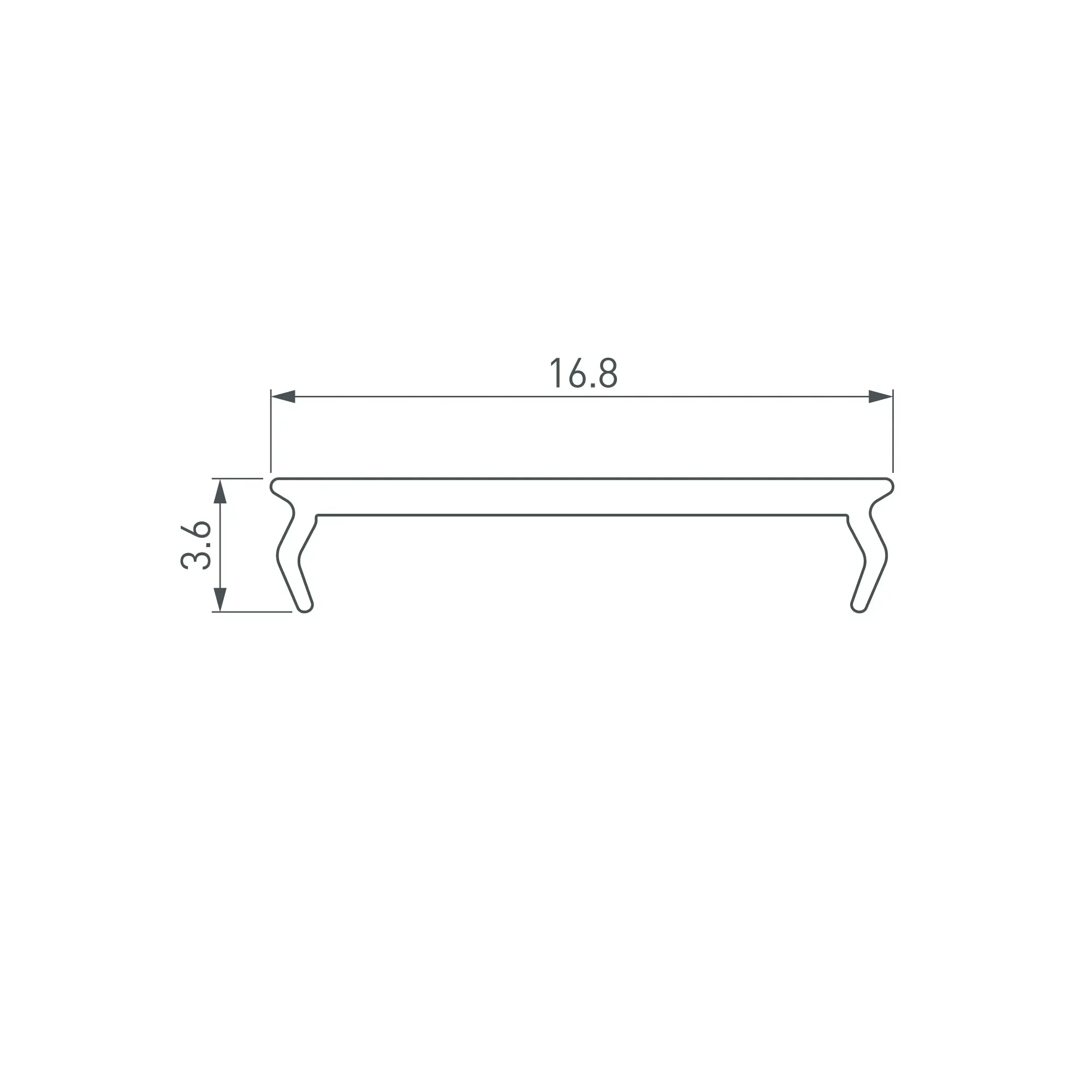 Светильник DL-EDGE-R300-24W Warm3000 (WH, 115 deg, 230V) (, IP40 Металл, 3 года)