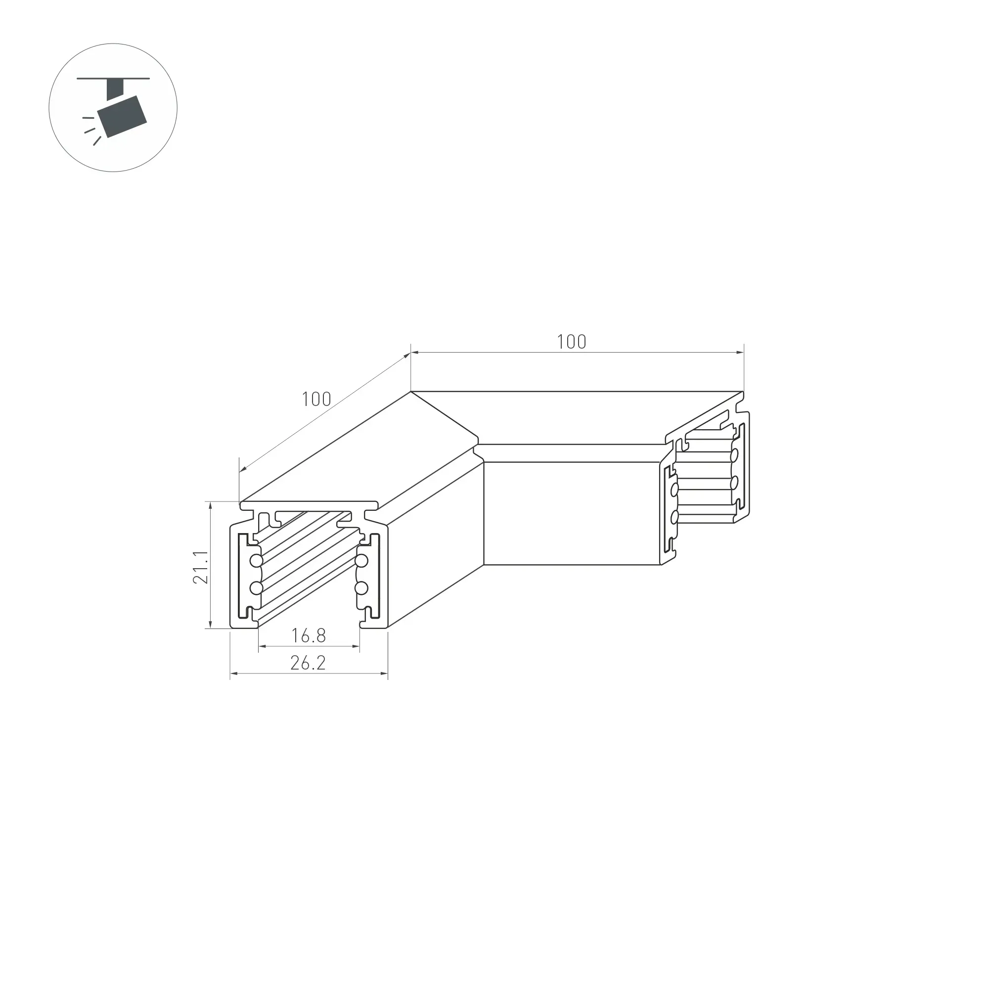 Светильник LGD-GERA-TRUECOLOR-4TR-R55-10W Warm3000 CRI98 (BK, 24 deg, 230V, DALI) (Arlight, IP20 Металл, 5 лет)