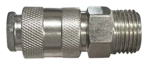 Адаптер быстросъемный с запорным клапаном с внешней резьбой 1/2'' fit 81245