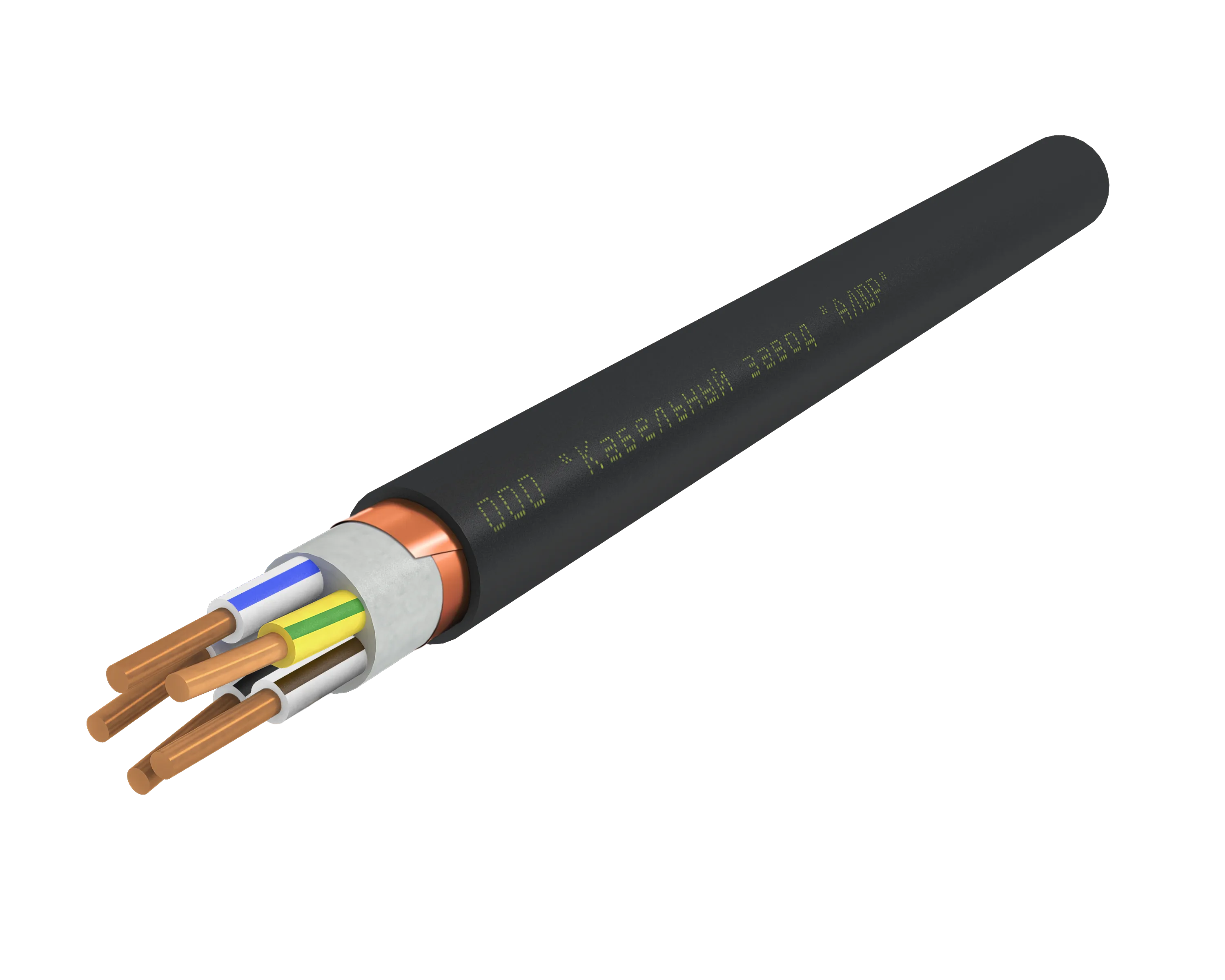 Кабель силовой ВВГЭнг(А)-LS 5х6.0 ок(N.PE)-0.66 Ч. бар