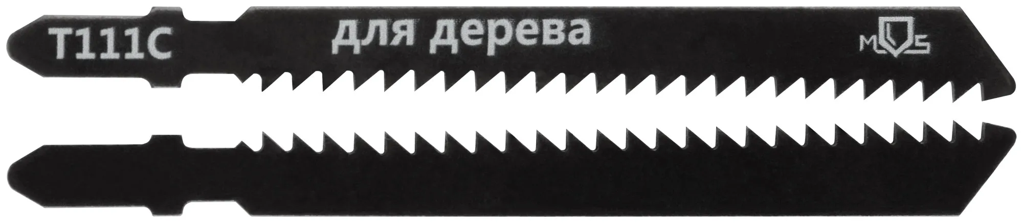 Полотна для лобзика, Т111С, по дереву, HCS, 100 мм, 2 шт.