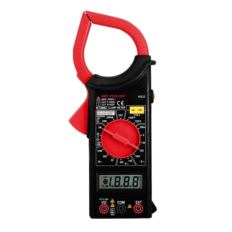 Токовые клещи цифровые KT 266C серия PROLINE