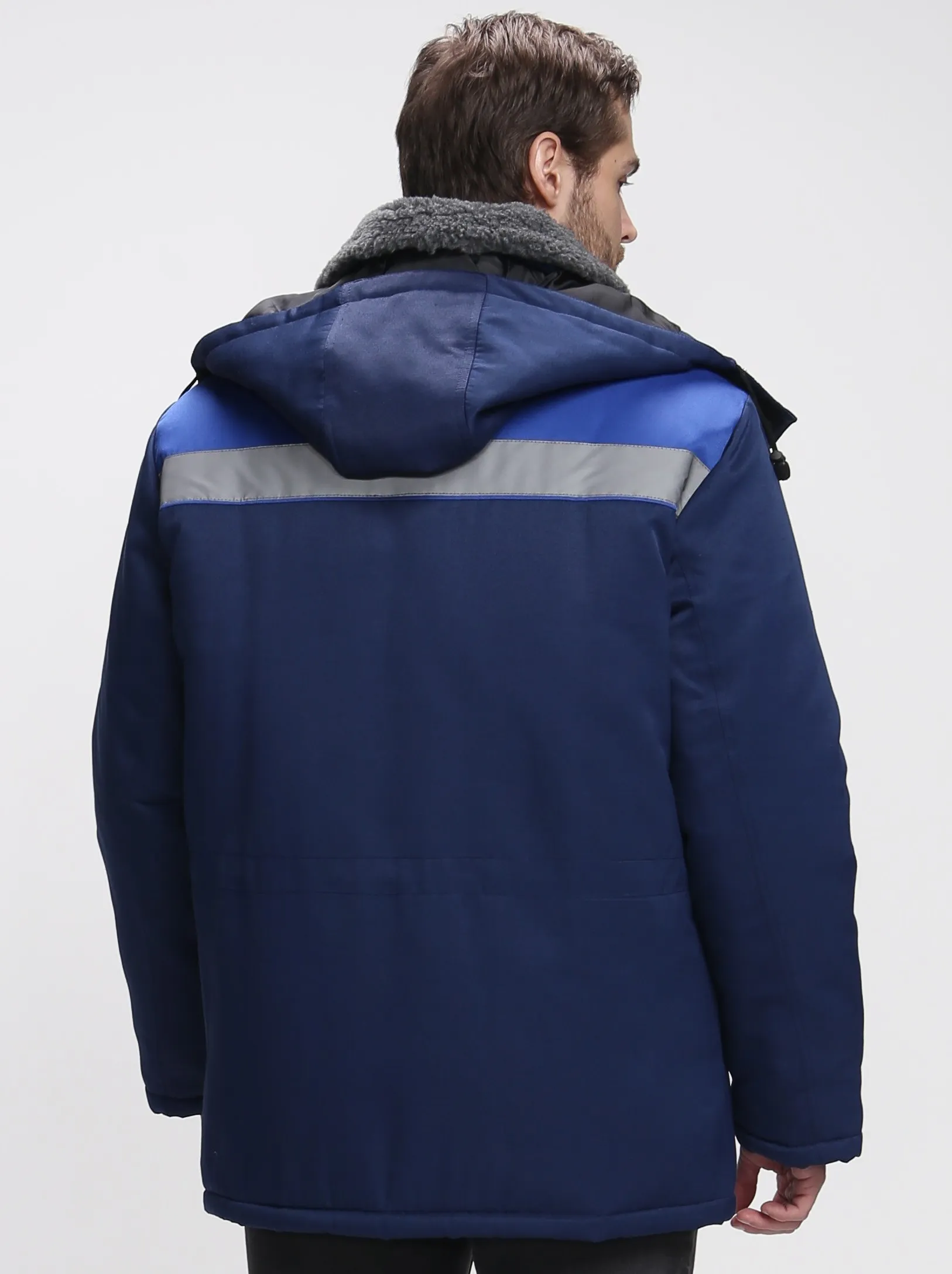 Костюм Флагман-Фаворит-1 СОП IMP (тк.Саржа,250) брюки, т.серый/св.серый, р. 44-46/170-176