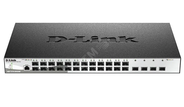 Коммутатор управляемый L2 24 порта RJ45/SFP 10 100 1000 Мб/с d-link 143736