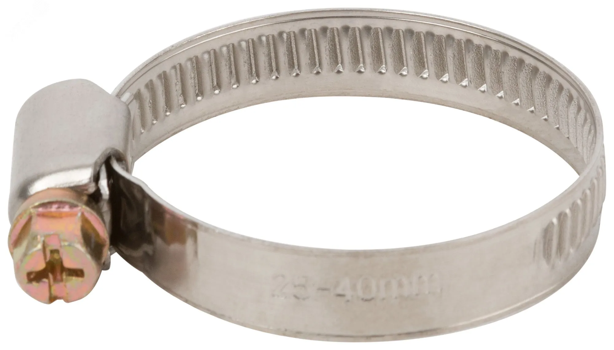 Хомут обжимной (нержавеющая сталь) 25-40 мм fit 64280