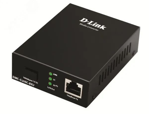 Медиаконвертер 1хSC, 1хRJ45, Tx:1510/Rx:1310, до 20 км d-link dmc-g20sc-bxd/a1a