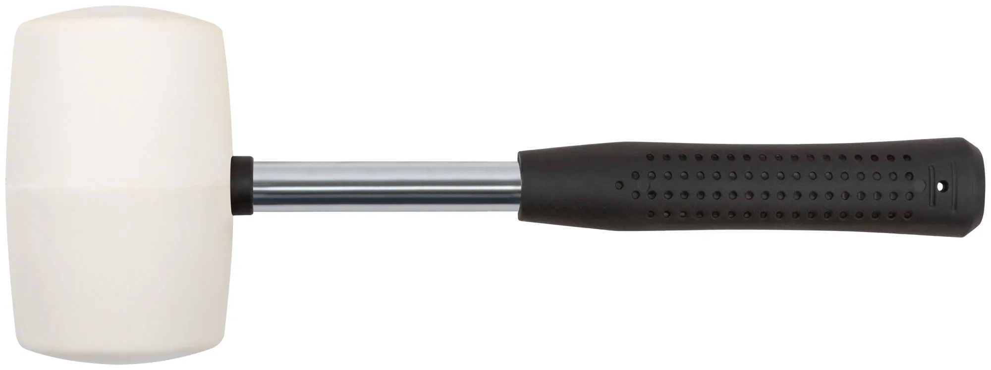 Киянка резиновая белая, металлическая ручка 65 мм (680 гр) fit 45329