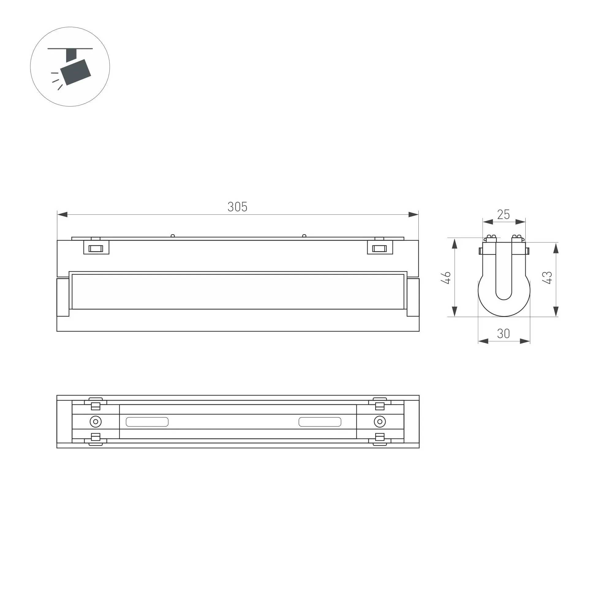 Герметичный флэш-модуль ARL-D12 5V RGB (, Закрытый, IP67)
