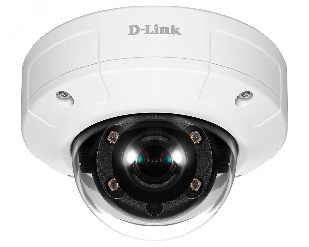 Камера сетевая купольная антивандальная ИК-подсветка до 20 м, PoE, WDR, microSD d-link dcs-4605ev/upa/a1a