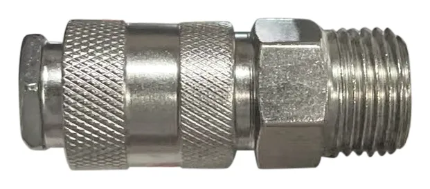 Адаптер быстросъемный с запорным клапаном с внешней резьбой 1/4'' fit 81243