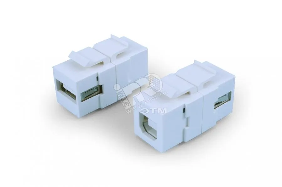 Вставка Keystone Jack проходной адаптер USB 2.0 A-B-тип ROHS черная
