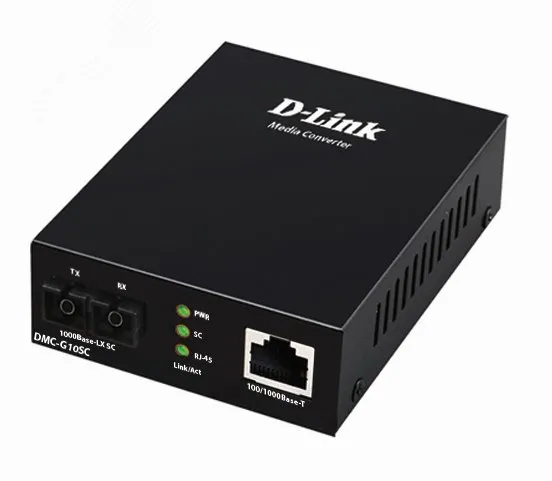 Медиаконвертер 1хSC, 1хRJ45, Tx:1310/Rx:1310, до 10 км d-link 129345