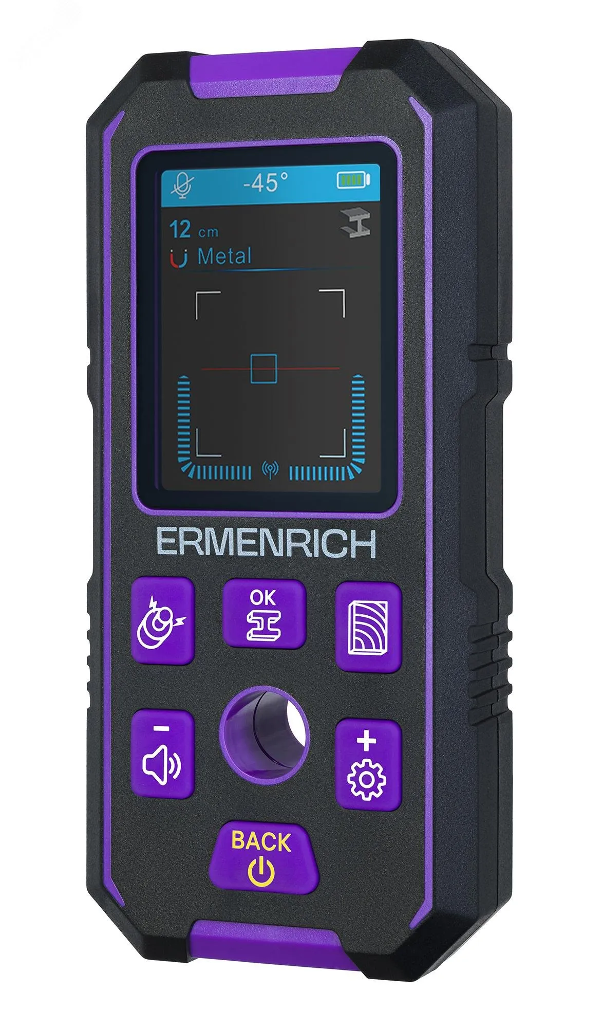 Детектор скрытой проводки Ping SM70, фиолетовый