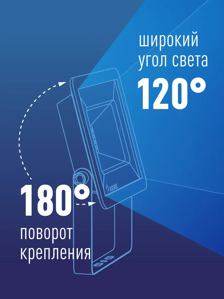Прожектор светодиодный ДО-50Вт 6500К 4000Лм IP65