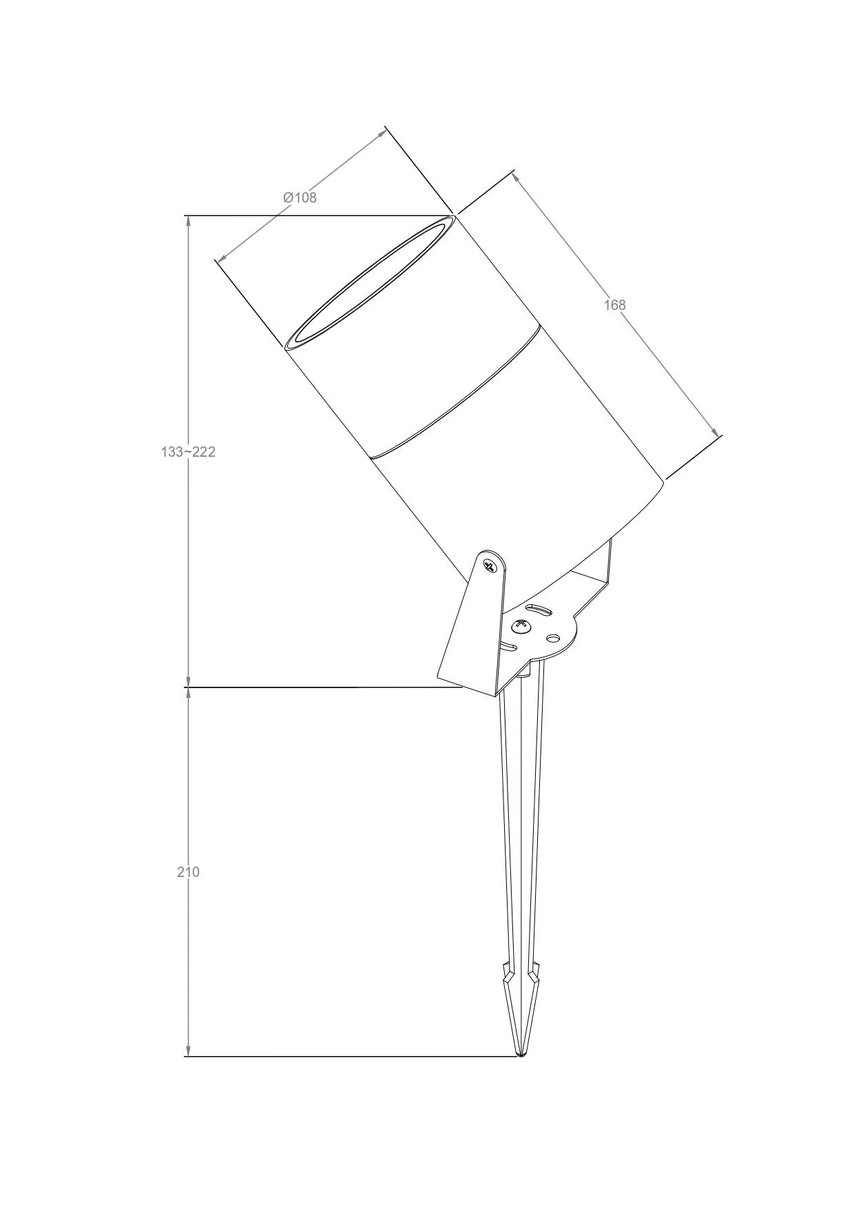 Светильник ландшафтный Outdoor O050FL-L15W3K
