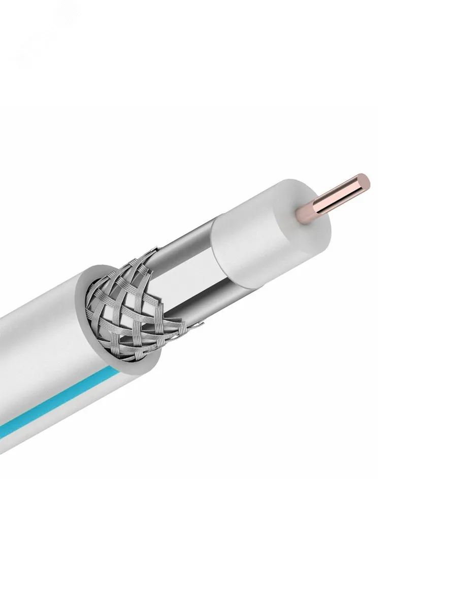 Кабель коаксиальный RG-6SAT-Optima standard CADENA белый
