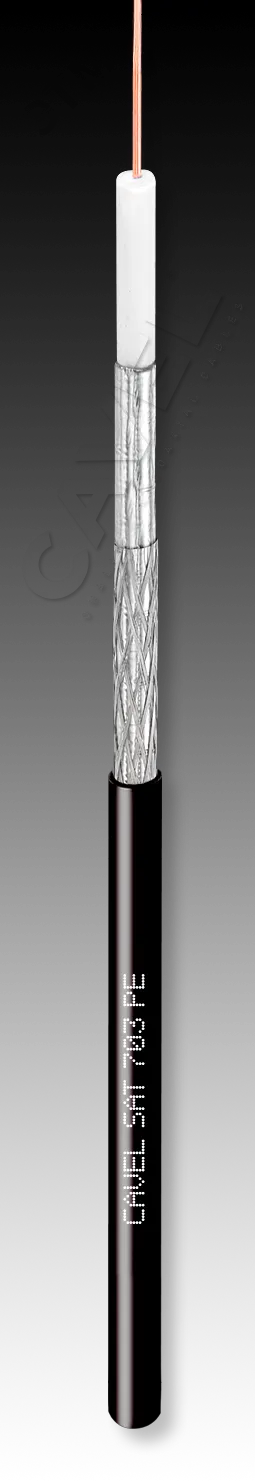 Кабель коаксиальный SAT 703 PE (100м) Италия Cavel 1340373