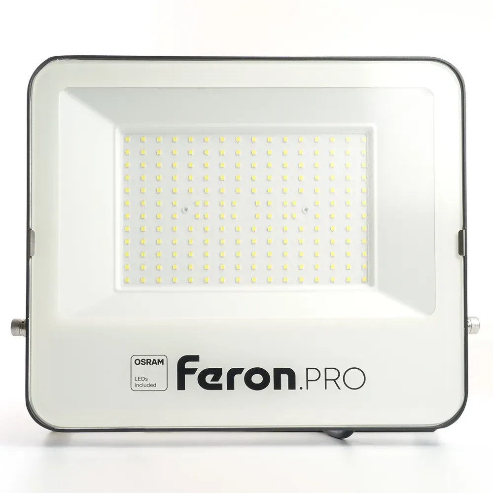 Прожектор светодиодный ДО-150w 6400К 15000Лм IP65 черный Feron.PRO