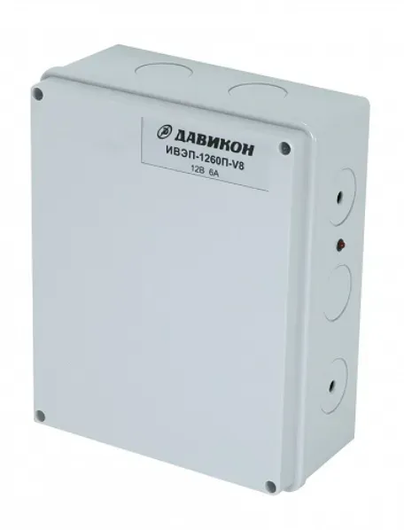 Источник вторичного электропитания 12В 6А Давикон ИВЭП-1260П-V8