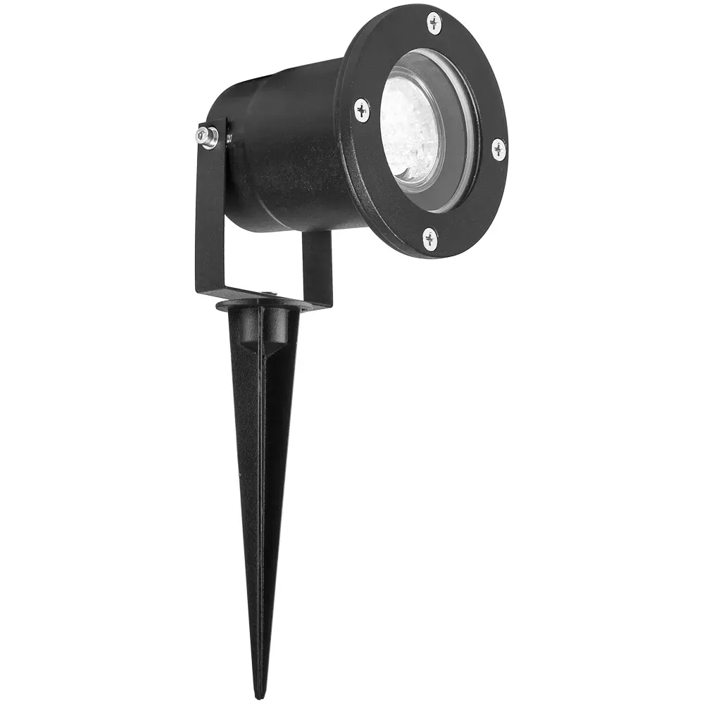 Светильник светодиодный тротуарный ДТУ-7w 4000К с лампой GU10 IP65 черный FERON 11859