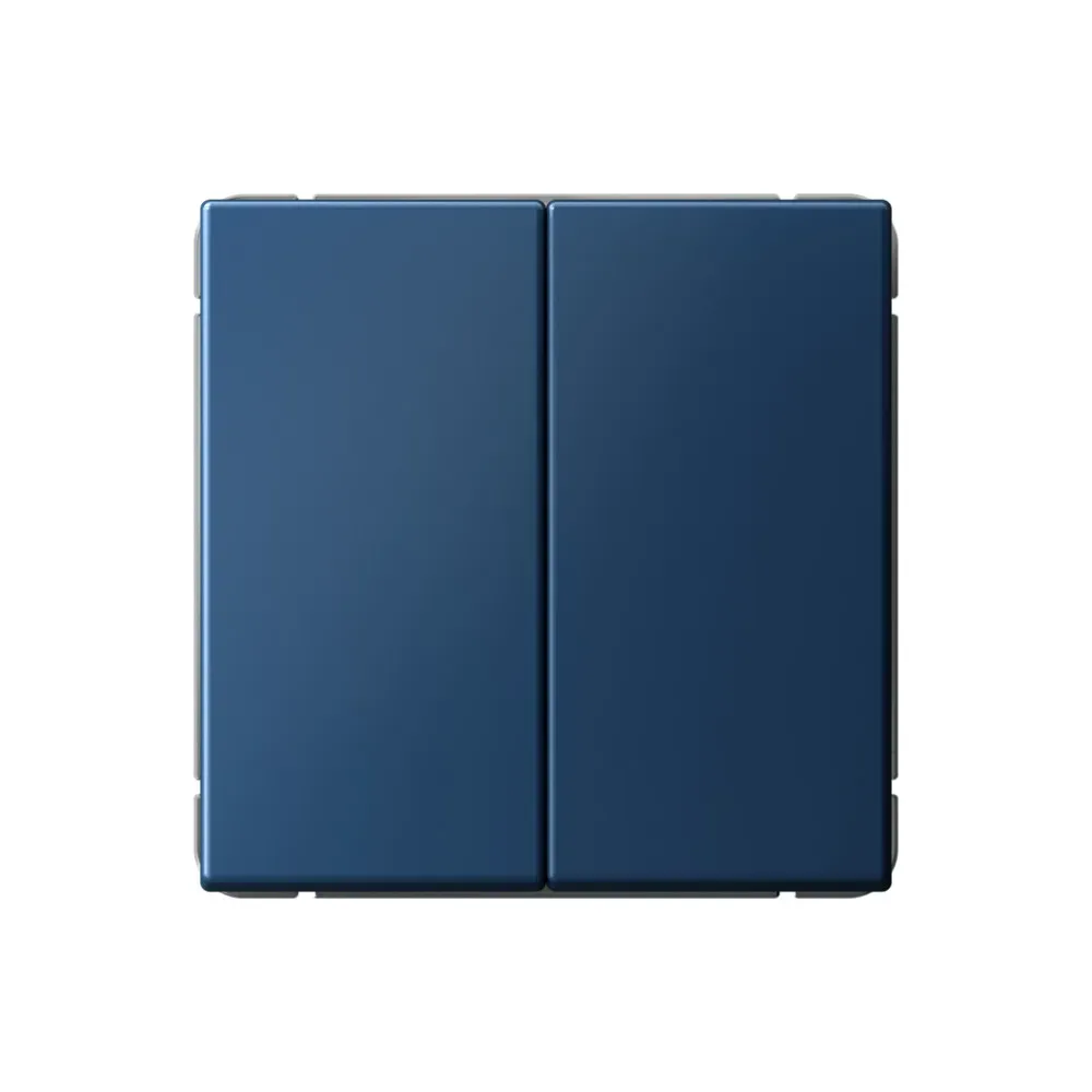 ARTGALLERY 2-клавишный выключатель кнопочный, сх.2, 10А, механизм, аквамарин SE (Потенциал) GAL001117