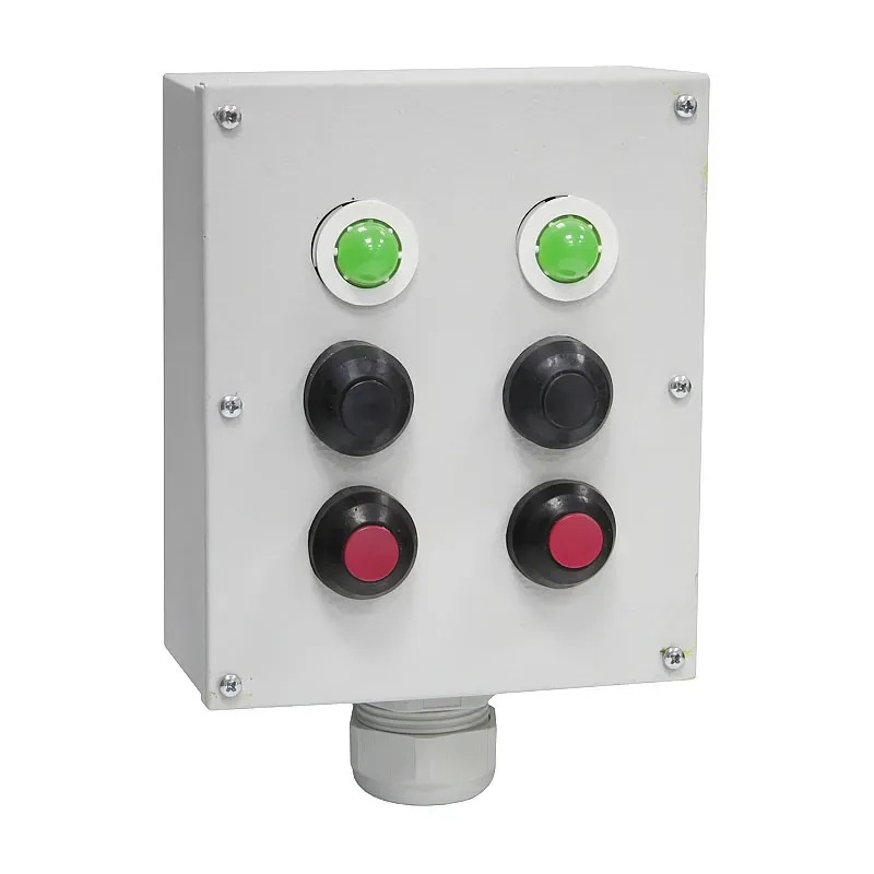 Пост управления ПКУ-15-21.231-54У2 (2хСКЛ11 красная, 220В + 2хКЕ081/2(1з+1р) черная + 2хКЕ081/2(1з+1р) красная+ PG-36) / Электротехник ET529255