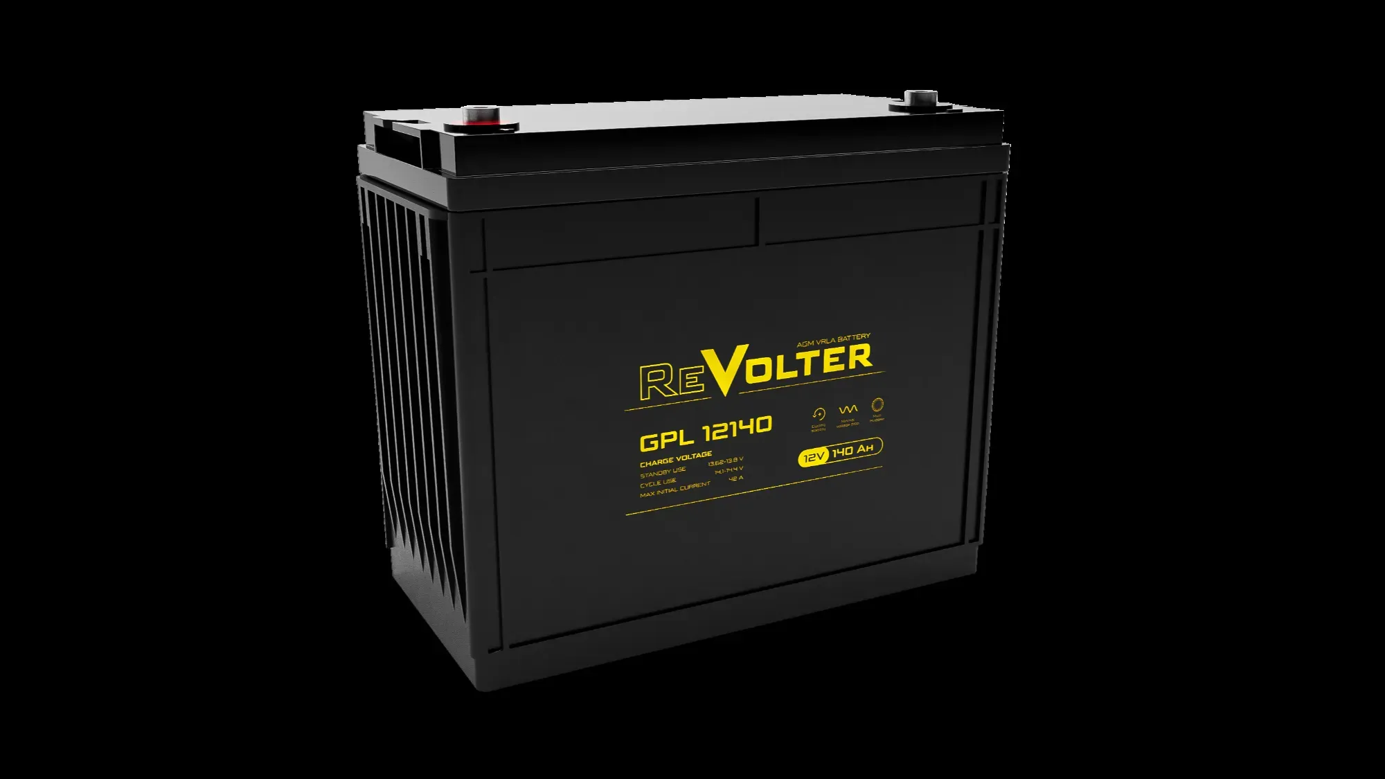Аккумуляторная батарея Revolter GPL 12В 140Ач Revolter GPL 12140