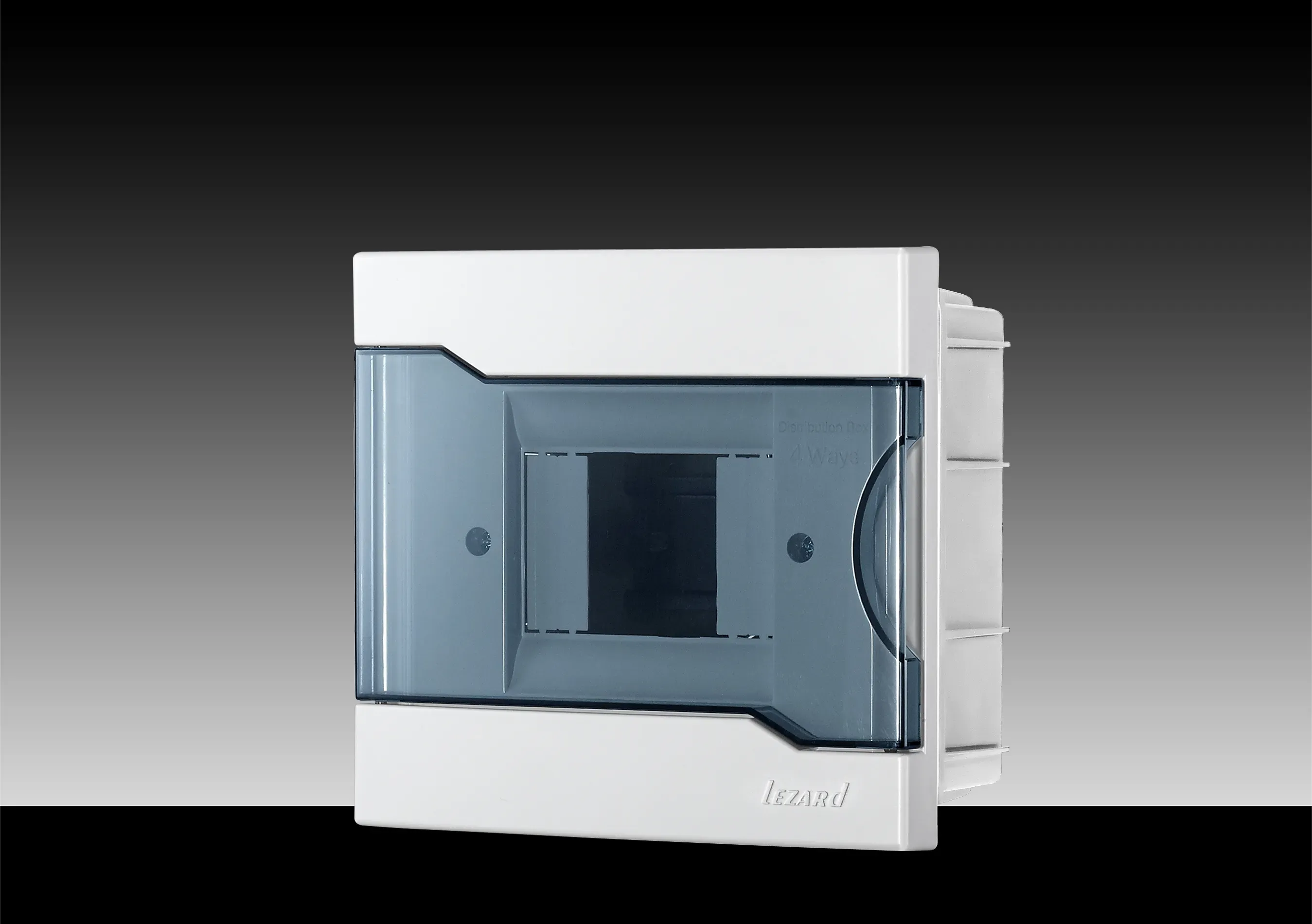 Бокс с прозрачной крышкой щрв-п-4 для внутр. уст. 4-х модульных устройств LEZARD 730-1000-004