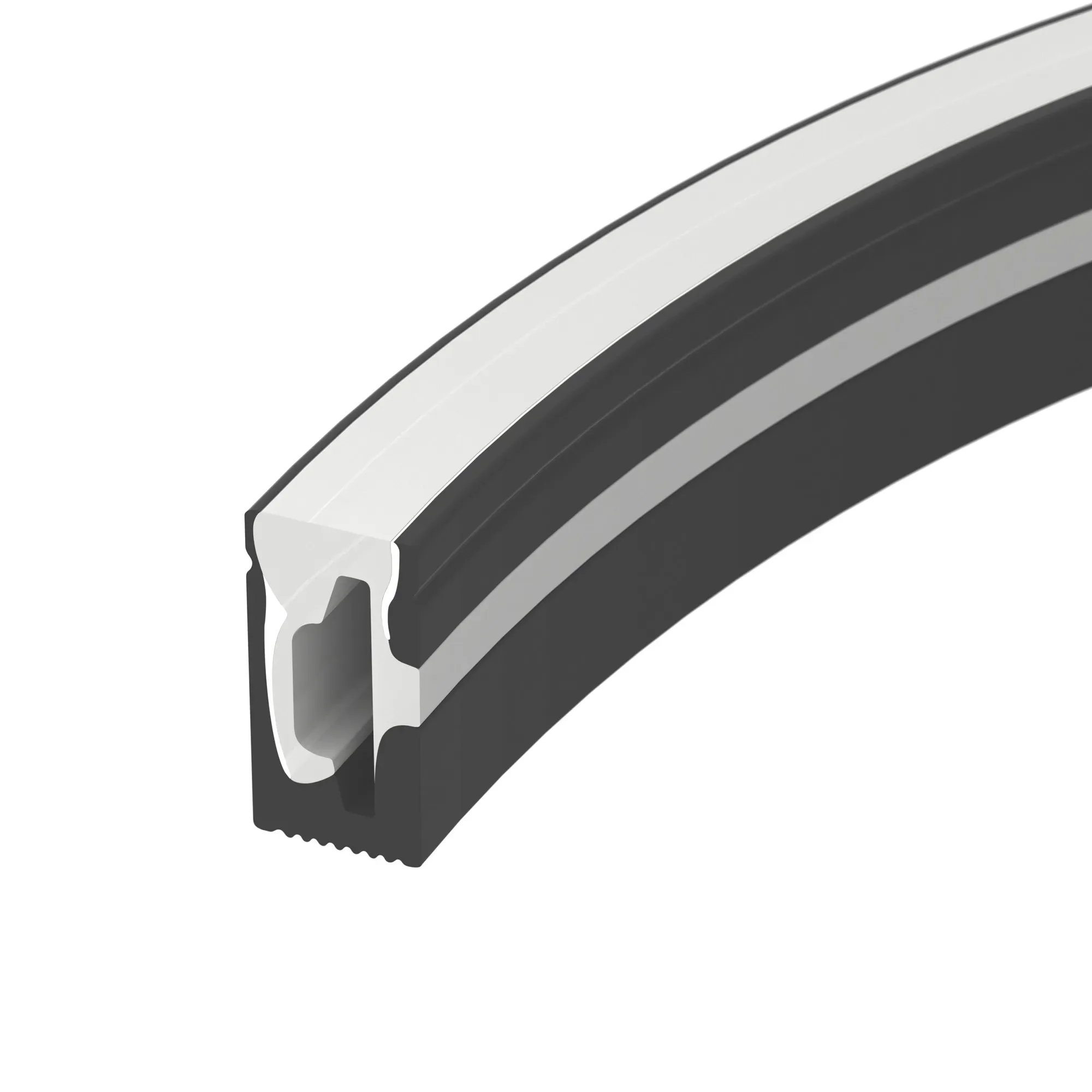 Силиконовый профиль WPH-FLEX-0612-SIDE-S8-5m BLACK (Arlight, Силикон) Arlight 045782