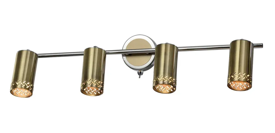 Светильник настенно-потолочный спот Alosia 7019-704 4 * GU10 25 Вт поворотный с выключателем (дублер) Rivoli Б0056562