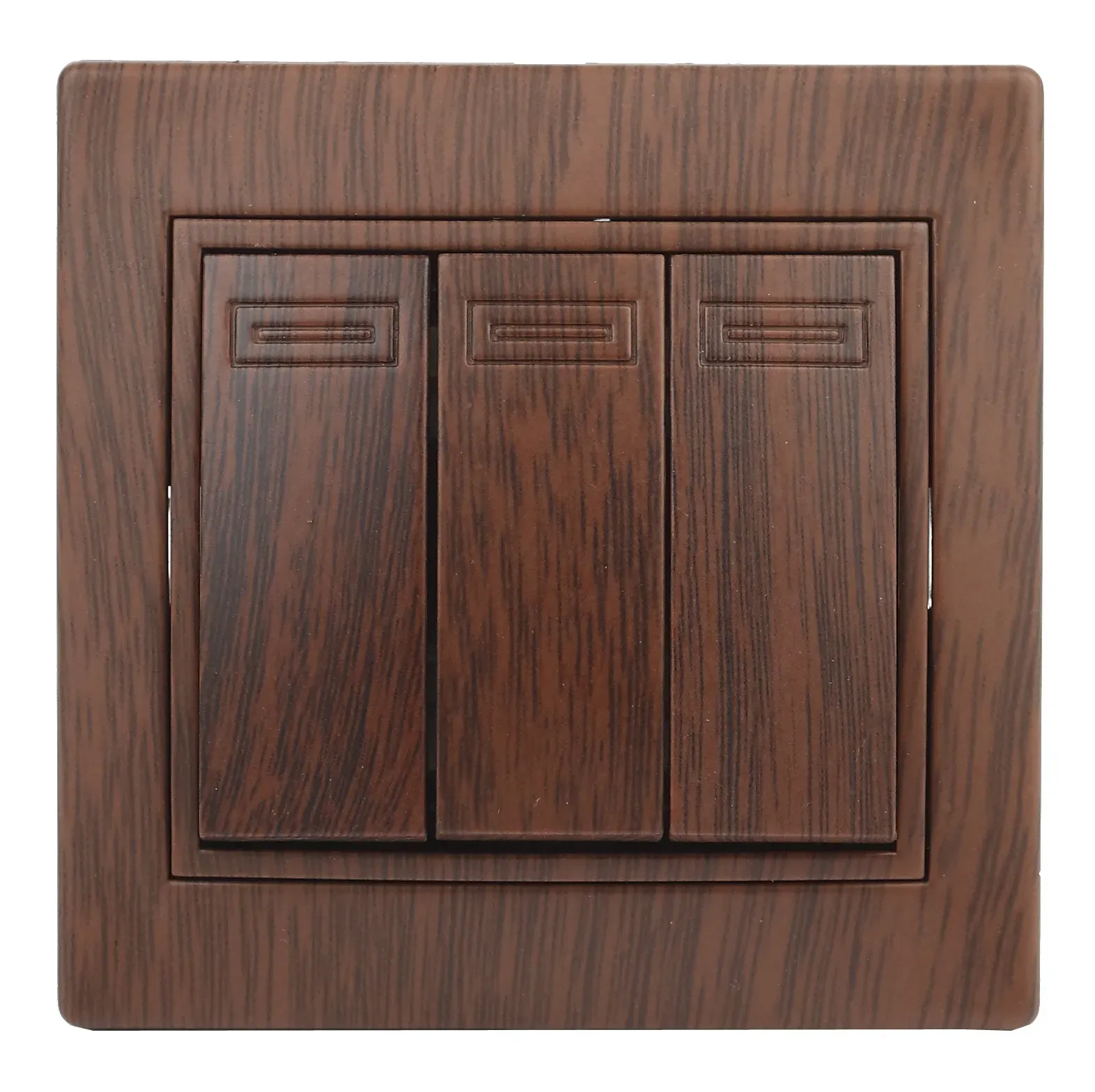 Выключатель Intro Plano 1-106-10 тройной, 10А-250В, IP20, СУ, венге ЭРА Б0053799